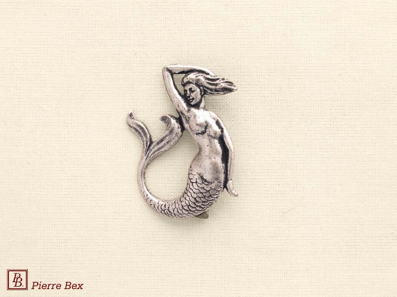 Pierre Bex Art-Nouveau brooch mermaid 41156-40
