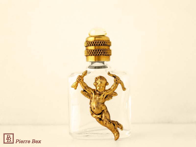 Pierre Bex Art-Nouveau perfume bottle with cherub 44319-17