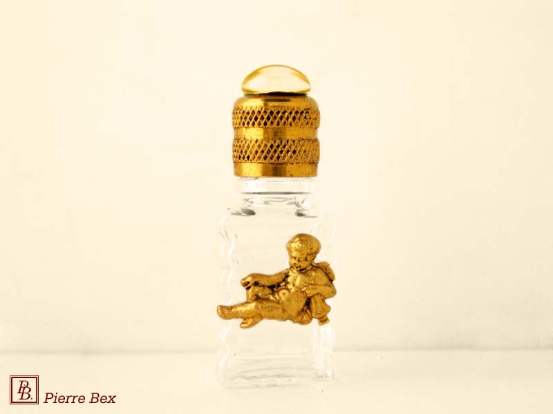 Pierre Bex Art-Nouveau perfume bottle with cherub 44319-20
