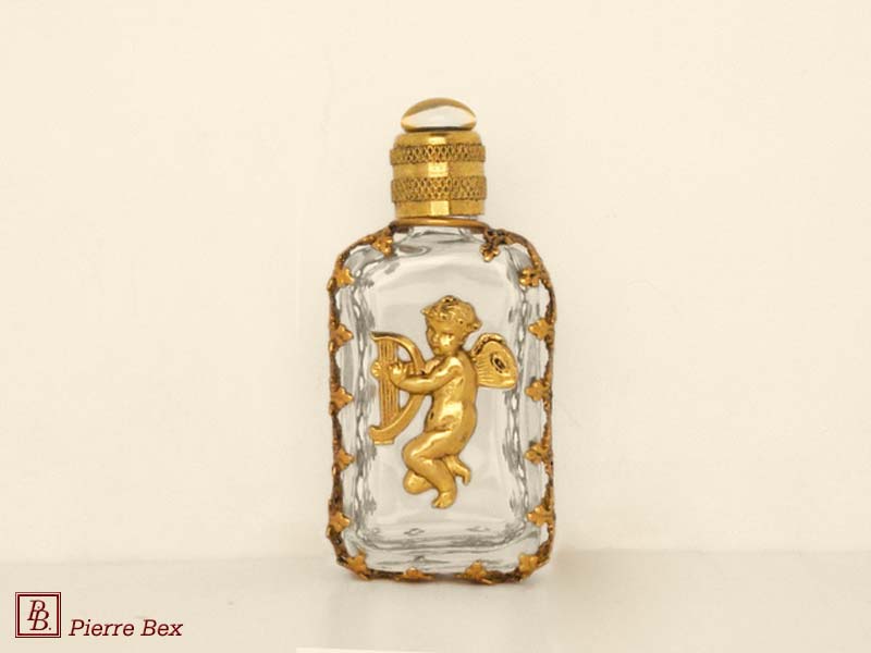 Pierre Bex Art-Nouveau perfume bottle with cherub 44329-03